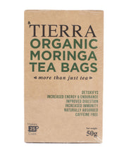 Load image into Gallery viewer, Tierra Moringa Tea Bags - 25 Satchets